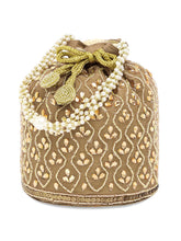 Starry Glam Stones Brown Potli Bag