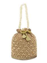 Starry Glam Stones Brown Potli Bag