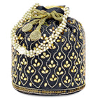 Chic Potli Bag for Fashion Brides - Blue