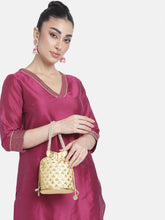 Starry Glam Stones Brown Potli Bag