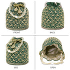 Chic Potli Bag for Fashion Brides - Green