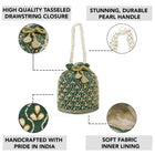 Chic Potli Bag for Fashion Brides - Green