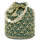 Chic Potli Bag for Fashion Brides - Green