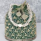 Chic Potli Bag for Fashion Brides - Green