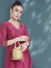 Starry Glam Stones Brown Potli Bag