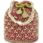 Chic Potli Bag for Fashion Brides - Maroon