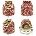 Chic Potli Bag for Fashion Brides - Maroon