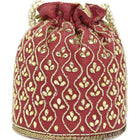 Chic Potli Bag for Fashion Brides - Maroon