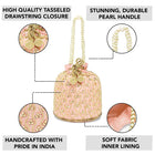 Chic Potli Bag for Fashion Brides - Peach