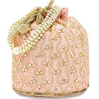 Chic Potli Bag for Fashion Brides - Peach