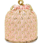Chic Potli Bag for Fashion Brides - Peach