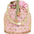 Chic Potli Bag for Fashion Brides - Pink