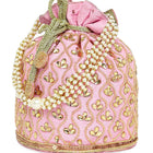 Chic Potli Bag for Fashion Brides - Pink