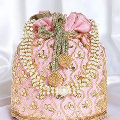 Chic Potli Bag for Fashion Brides - Pink