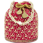 Chic Potli Bag for Fashion Brides - Red