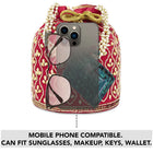 Chic Potli Bag for Fashion Brides - Red