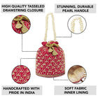 Chic Potli Bag for Fashion Brides - Red