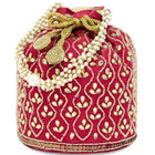 Chic Potli Bag for Fashion Brides - Red