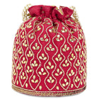 Chic Potli Bag for Fashion Brides - Red