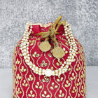 Chic Potli Bag for Fashion Brides - Red