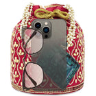 Chic Potli Bag for Fashion Brides - Red
