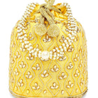 Chic Potli Bag for Fashion Brides - Yellow