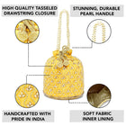 Chic Potli Bag for Fashion Brides - Yellow