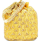 Chic Potli Bag for Fashion Brides - Yellow