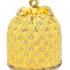 Chic Potli Bag for Fashion Brides - Yellow