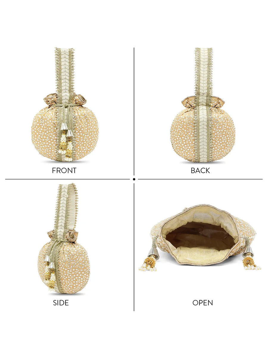 Embroidery Potli Bag – Traditional & Elegant Accessory | Peora