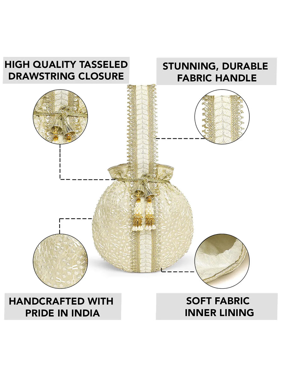 Embroidery Potli Bag – Traditional & Elegant Accessory | Peora