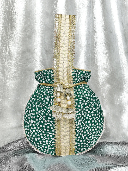 Embroidery Potli Bag – Traditional & Elegant Accessory | Peora