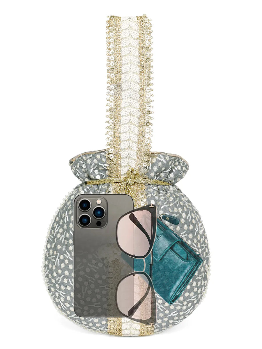 Embroidery Potli Bag – Traditional & Elegant Accessory | Peora