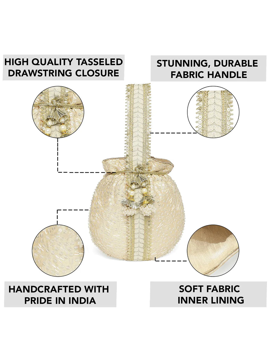 Embroidery Potli Bag – Traditional & Elegant Accessory | Peora