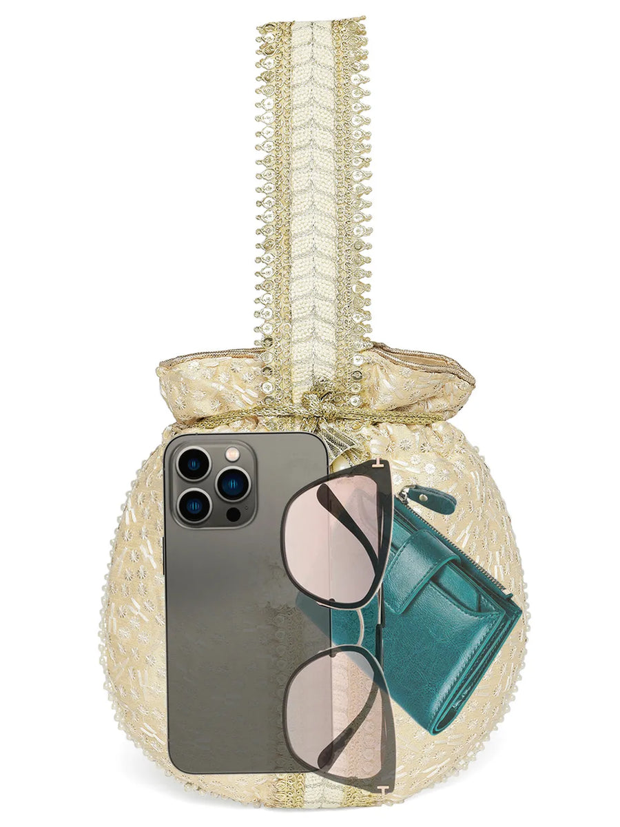 Embroidery Potli Bag – Traditional & Elegant Accessory | Peora