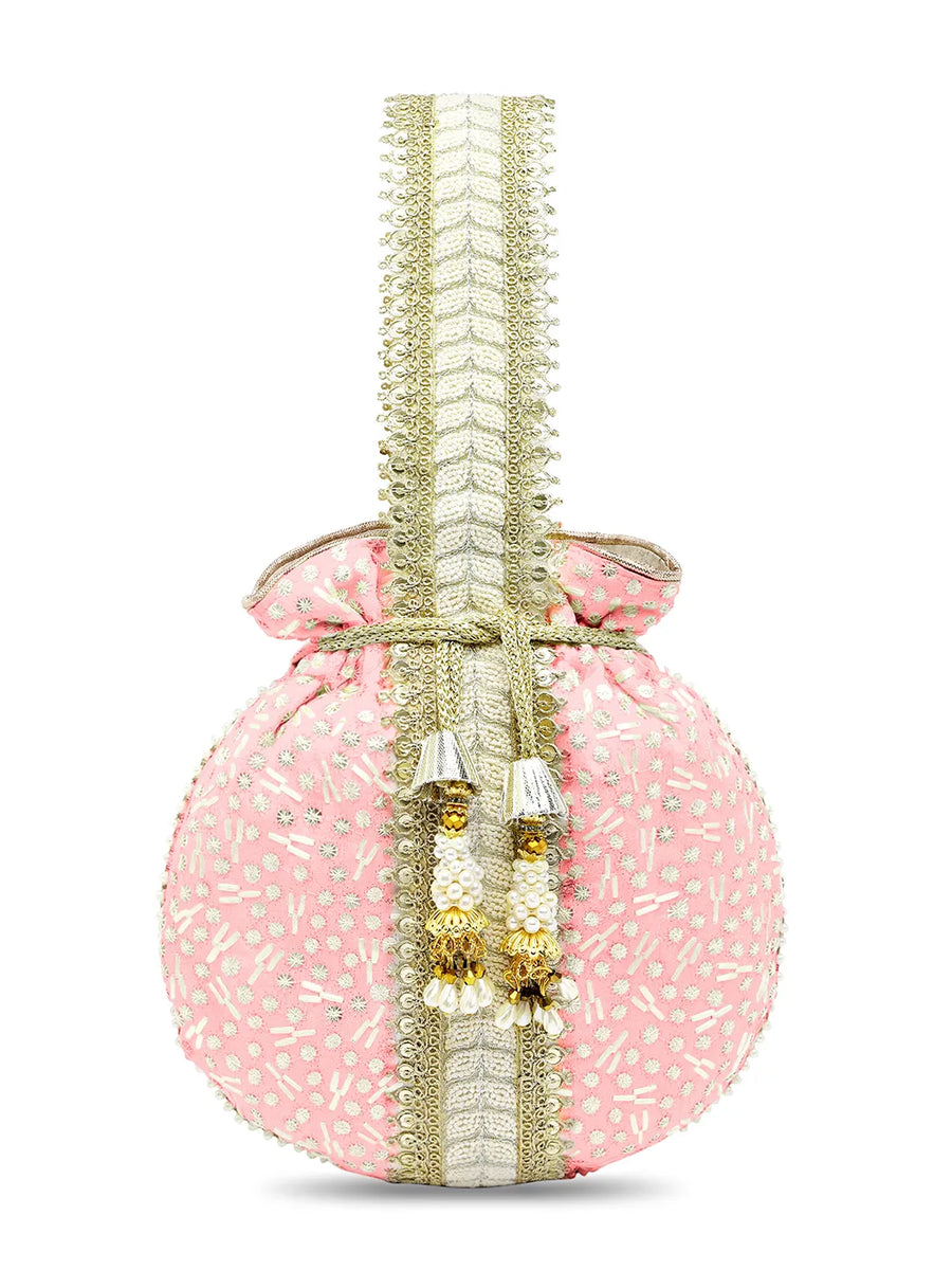 Embroidery Potli Bag – Traditional & Elegant Accessory | Peora
