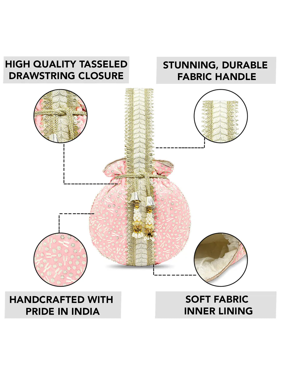 Embroidery Potli Bag – Traditional & Elegant Accessory | Peora