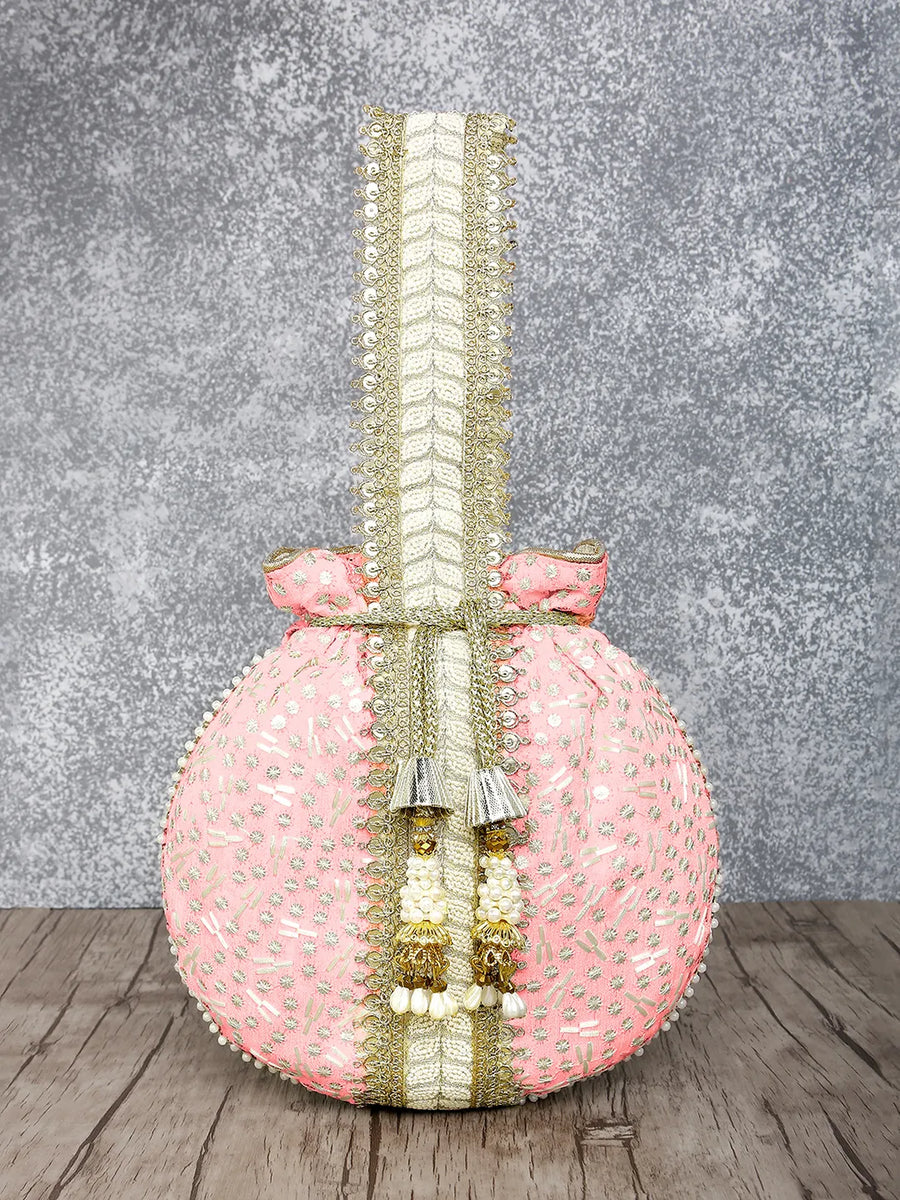 Embroidery Potli Bag – Traditional & Elegant Accessory | Peora