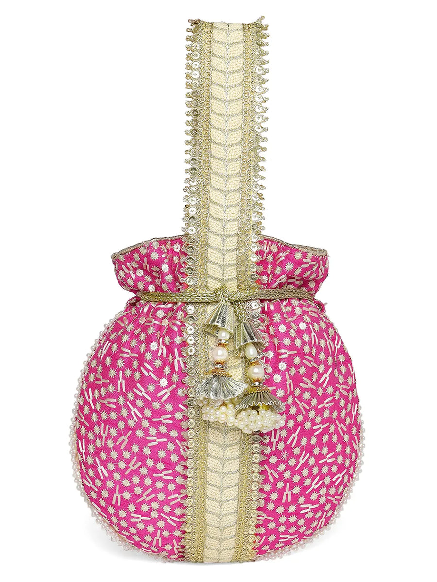 Embroidery Potli Bag – Traditional & Elegant Accessory | Peora