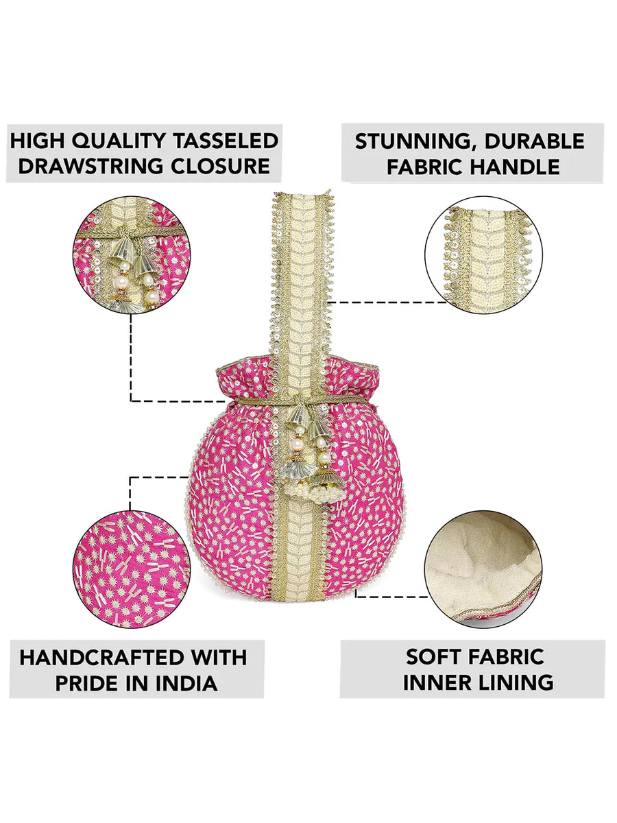 Embroidery Potli Bag – Traditional & Elegant Accessory | Peora