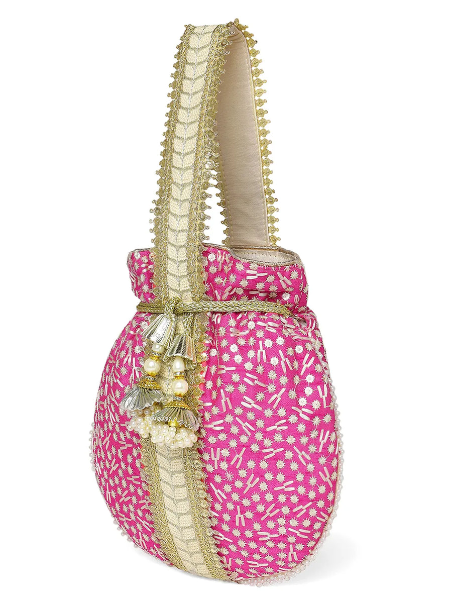 Embroidery Potli Bag – Traditional & Elegant Accessory | Peora