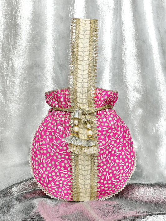 Embroidery Potli Bag – Traditional & Elegant Accessory | Peora