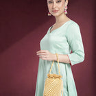 Wedding Bliss Wristlet Potli Bag - Cream