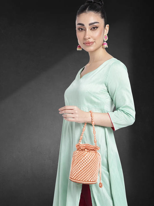 Wristlet Potli Bag – Elegant Ethnic Accessory | Peora