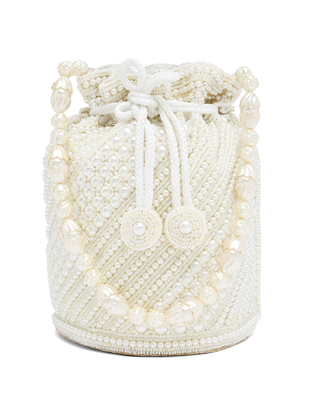 Wedding Bliss White Potli Bag