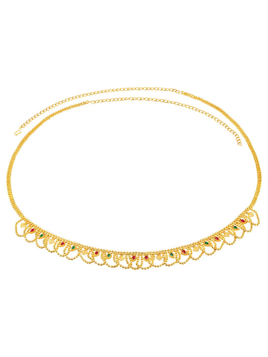 Elegant Traditional Bridal Belly chain - Gold