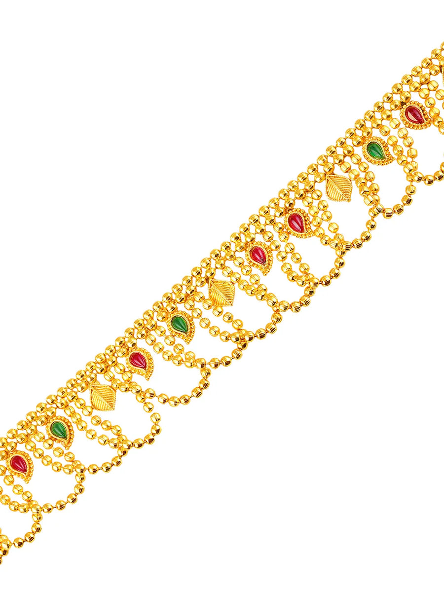 Elegant Traditional Bridal Belly chain - Gold