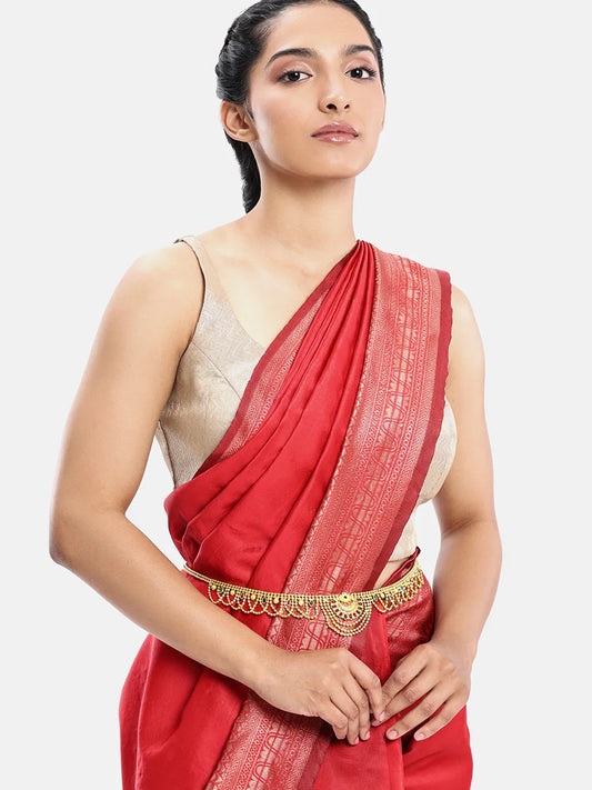 Peora Traditional Bridal Belly Chain - Gold