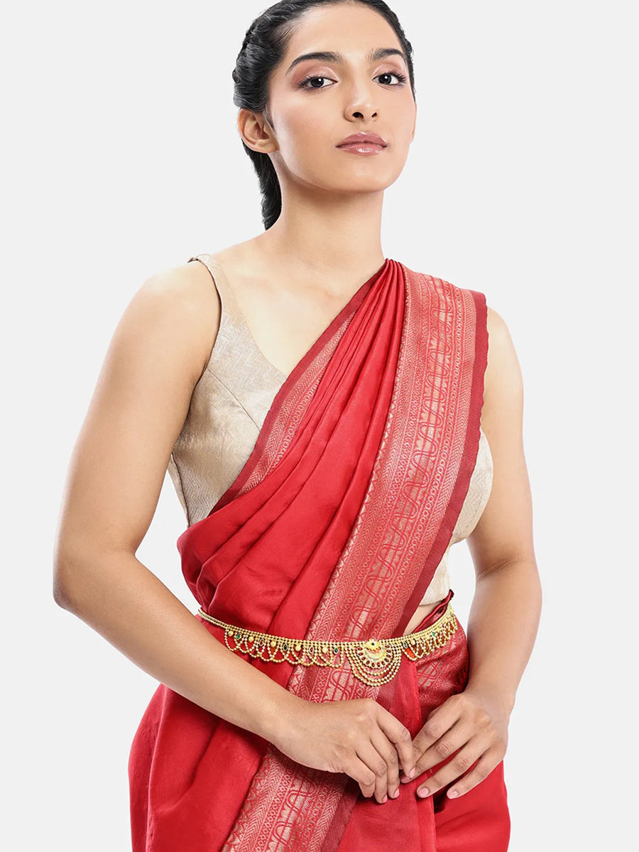 Peora Traditional Bridal Belly Chain - Gold