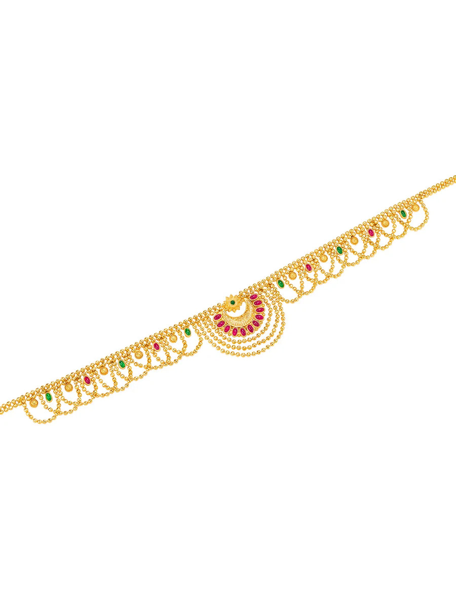 Peora Traditional Bridal Belly Chain - Gold